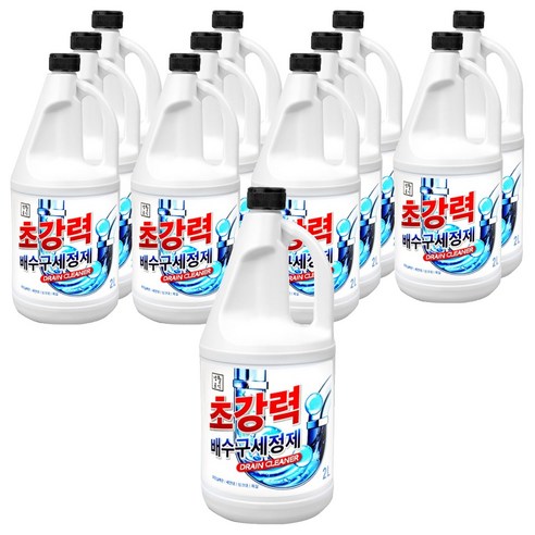 생활공식 초강력 배수구세정제, 2L, 12개