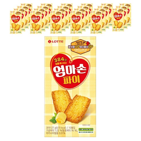 롯데제과 엄마손파이, 127g, 24개