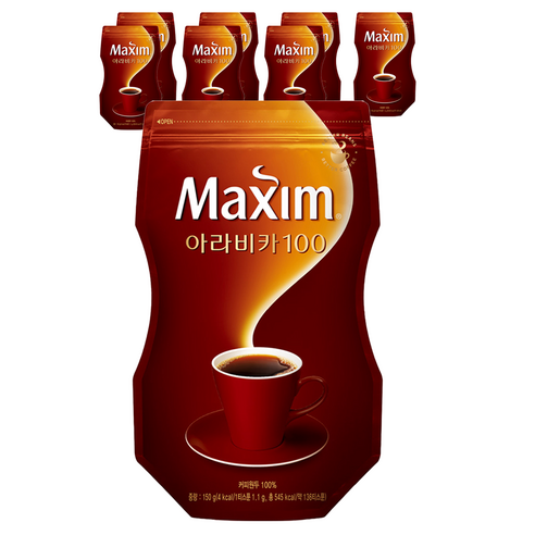 맥심 아라비카 100 150g, 8개