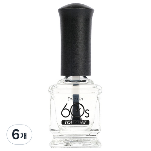위드샨 60초 네일라커, 탑코트, 15ml, 6개