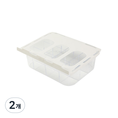 드레스룸 부착식 속옷 서랍장 화이트, 2개