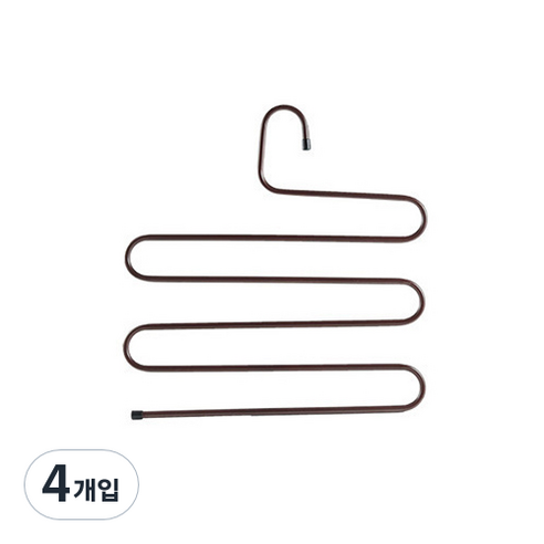 논슬립 옷걸이, 브라운, 4개입
