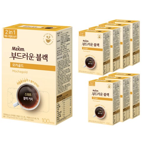맥심 모카골드 부드러운 블랙 커피믹스, 800개입, 1개