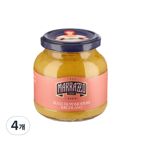 CasaMarrazzo 에르콜라노 토마토 소스, 310g, 4개