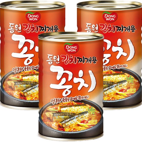 동원 김치찌개용 꽁치 통조림, 300g, 6개