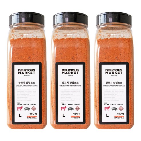 딜리셔스마켓 양꼬치 양념 소스, 450g, 3개