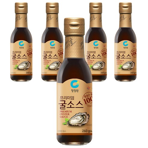 대상 청정원 프리미엄 굴 소스, 260g, 5개