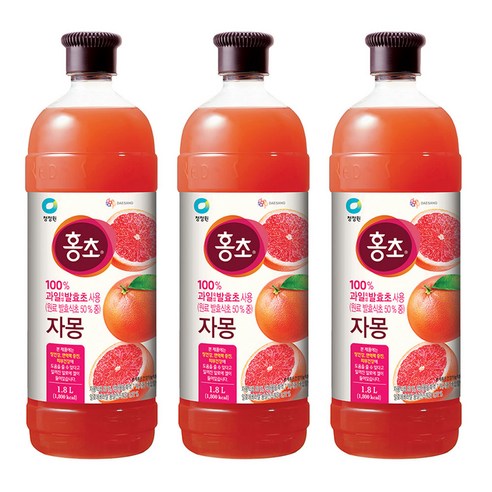 홍초 자몽, 1.8L, 3개