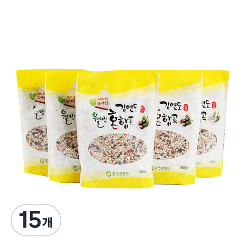 김연도 웰빙 10곡 혼합곡, 500g, 15개