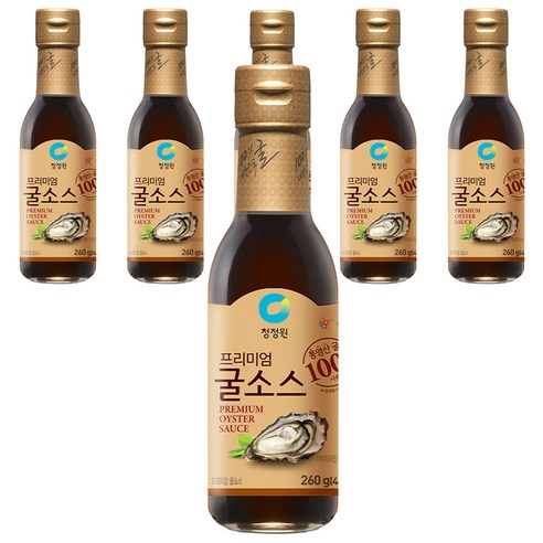 청정원 프리미엄 굴소스, 260g, 6개