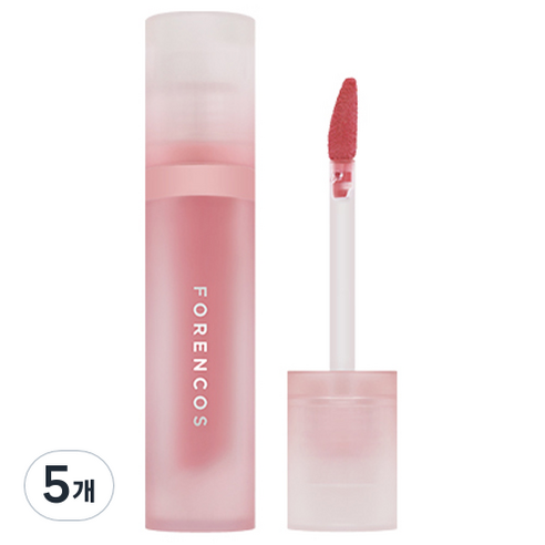 포렌코즈 타투 비쥬 벨벳 립틴트, 01 라플러, 4g, 5개