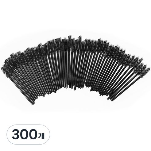 다크니스 일회용 마스카라 브러시, 블랙, 300개