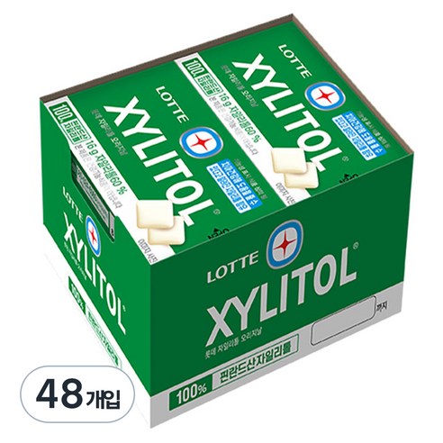 롯데자일리톨 오리지날 껌, 192g, 4개