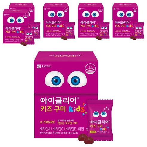 아이클리어 키즈 구미, 60정, 6개