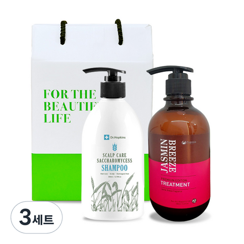 닥터홉킨스 샴푸 500ml + 포고니아 자스민 브리즈 트리트먼트 500ml 선물세트, 3세트