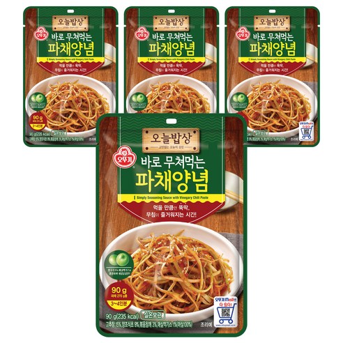 오늘밥상 파채양념, 90g, 4개