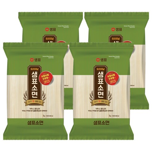 샘표 소면, 3kg, 4개