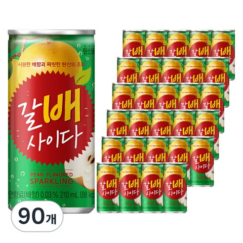 해태htb 갈배사이다, 210ml, 90개