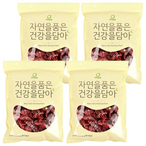 자연닮음 세척 보통맛 건고추, 4개, 200g