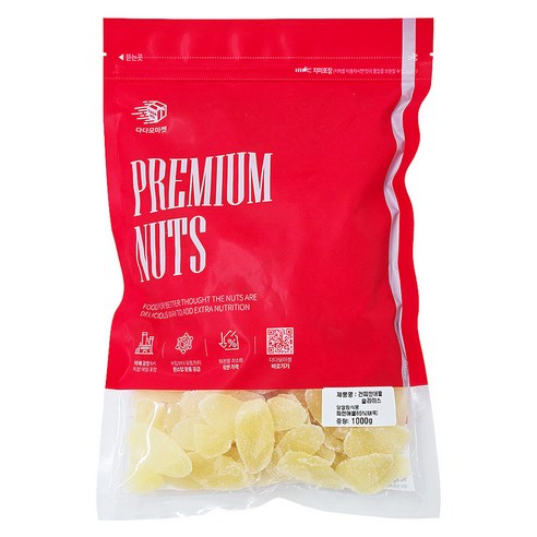 다다모마켓 건파인애플 슬라이스, 1개, 1kg