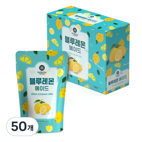 맥널티커피 블루레몬에이드, 190ml, 50개