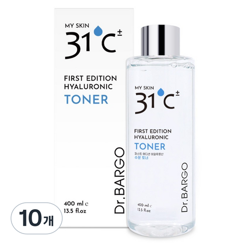 닥터바르고 퍼스트 에디션 히알루론산 수분 토너, 400ml, 10개