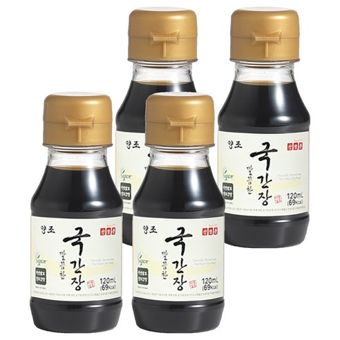 신앙촌 양조 깔끔한 국간장, 120ml, 4개