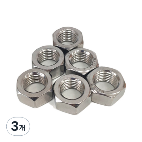 이노공구 육각너트 스텐 M22 HN112 6p, 3개