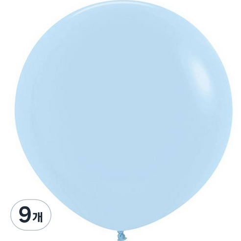셈퍼텍스 대형풍선 60cm 3p, 파스텔메이트 블루, 9개