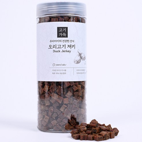 제로랩스 강아지 대용량 고기가득 져키 1kg, 오리고기, 1개