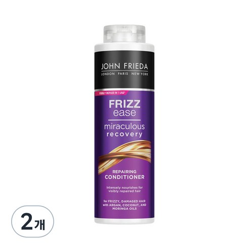 존프리다 프리즈 이즈 미라큘러스 리커버리 리페어링 컨디셔너, 500ml, 2개