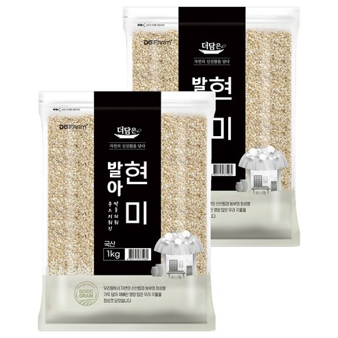더담은 발아현미, 1kg, 2개