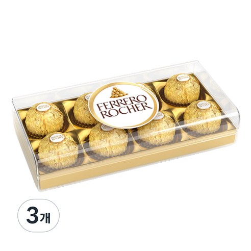 페레로로쉐 T8 사각초콜릿 8p, 100g, 3개