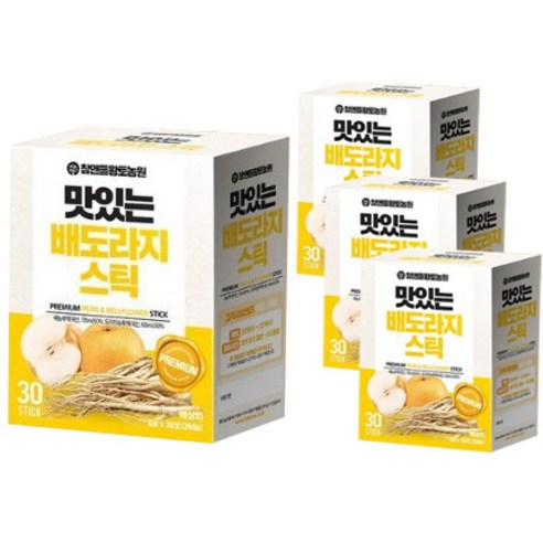 참앤들황토농원 맛있는 배도라지스틱 + 쇼핑백, 360g, 4개