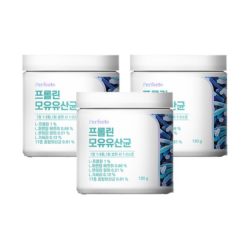 퍼펙토 프롤린 모유유산균, 120g, 3개