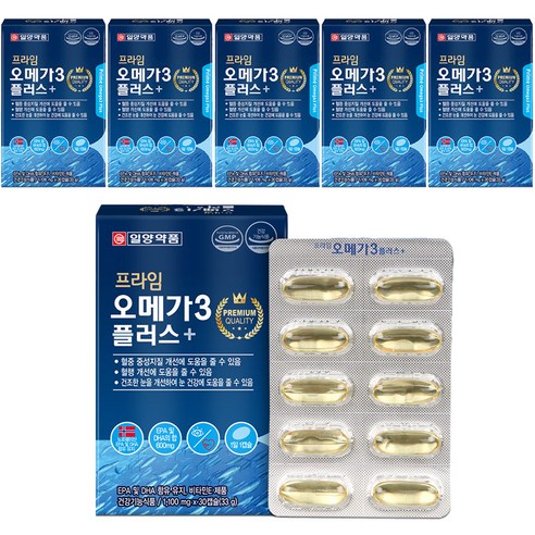 일양약품 프라임 오메가3 플러스, 30정, 33g, 6개