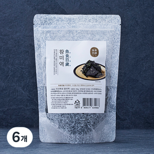 어식백세 참미역, 350g, 6개