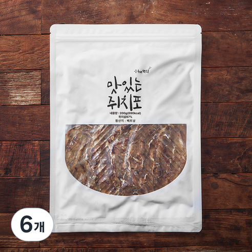 더먹다 맛있는 쥐치포, 6개, 200g
