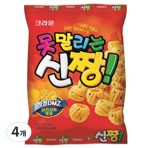 못말리는신짱 스낵, 73g, 4개