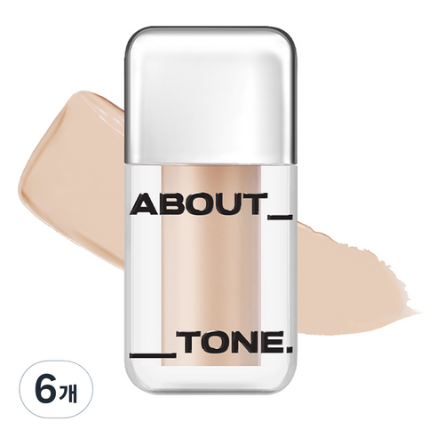 어바웃톤 스킨 레이어 커버 핏 컨실러 5.6g, 23 내추럴, 6개