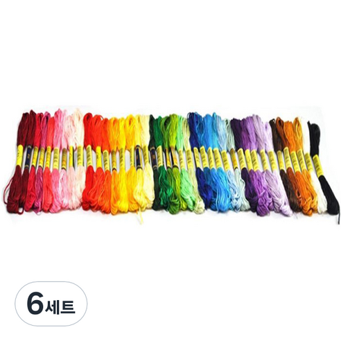 자수실 세트, 40색, 6세트