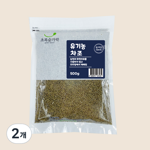 초록숟가락 유기농 차좁쌀, 500g, 2개