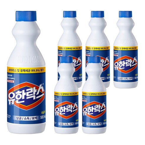 유한락스 레귤러, 500ml, 6개