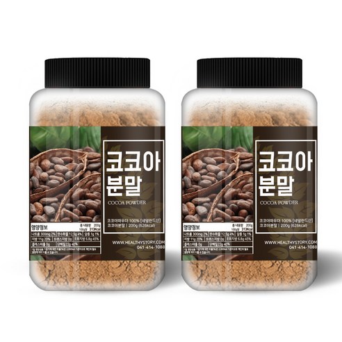 건강스토리 코코아 분말, 200g, 1개입, 2개