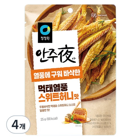 안주야 먹태열풍 스위트허니맛, 25g, 2개