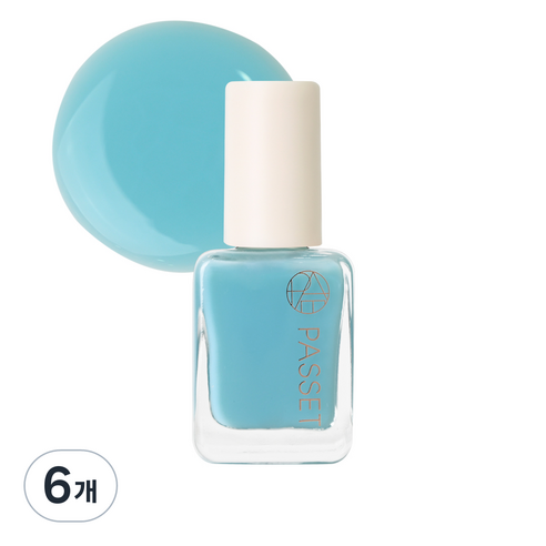 파셋 셀럽 네일컬러 폴리쉬 매니큐어 7ml, 38 민트워터, 6개