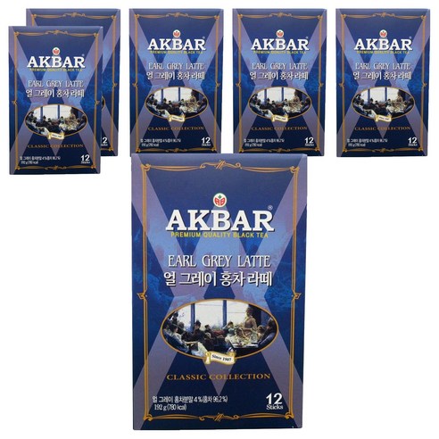 아크바얼그레이홍차라떼192g(16gx12티백), 16g, 12개입, 6개