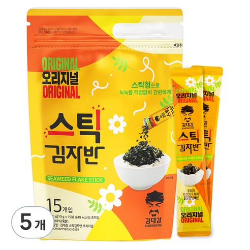 김대감 스틱 김자반 오리지널 15p, 150g, 5개