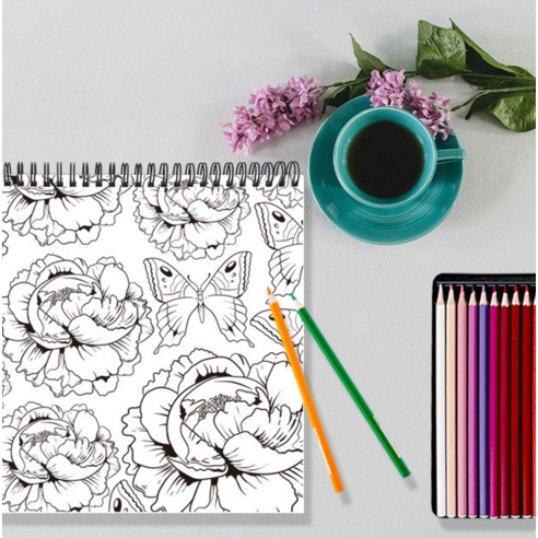 컬러링으로 지친 일상에 쉼표를, 나만의 꽃밭을 피워내세요.
