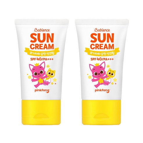 베비언스 핑크퐁 유아용 무기자차 선스틱 SPF50+ PA+++ 20g ahc선스틱